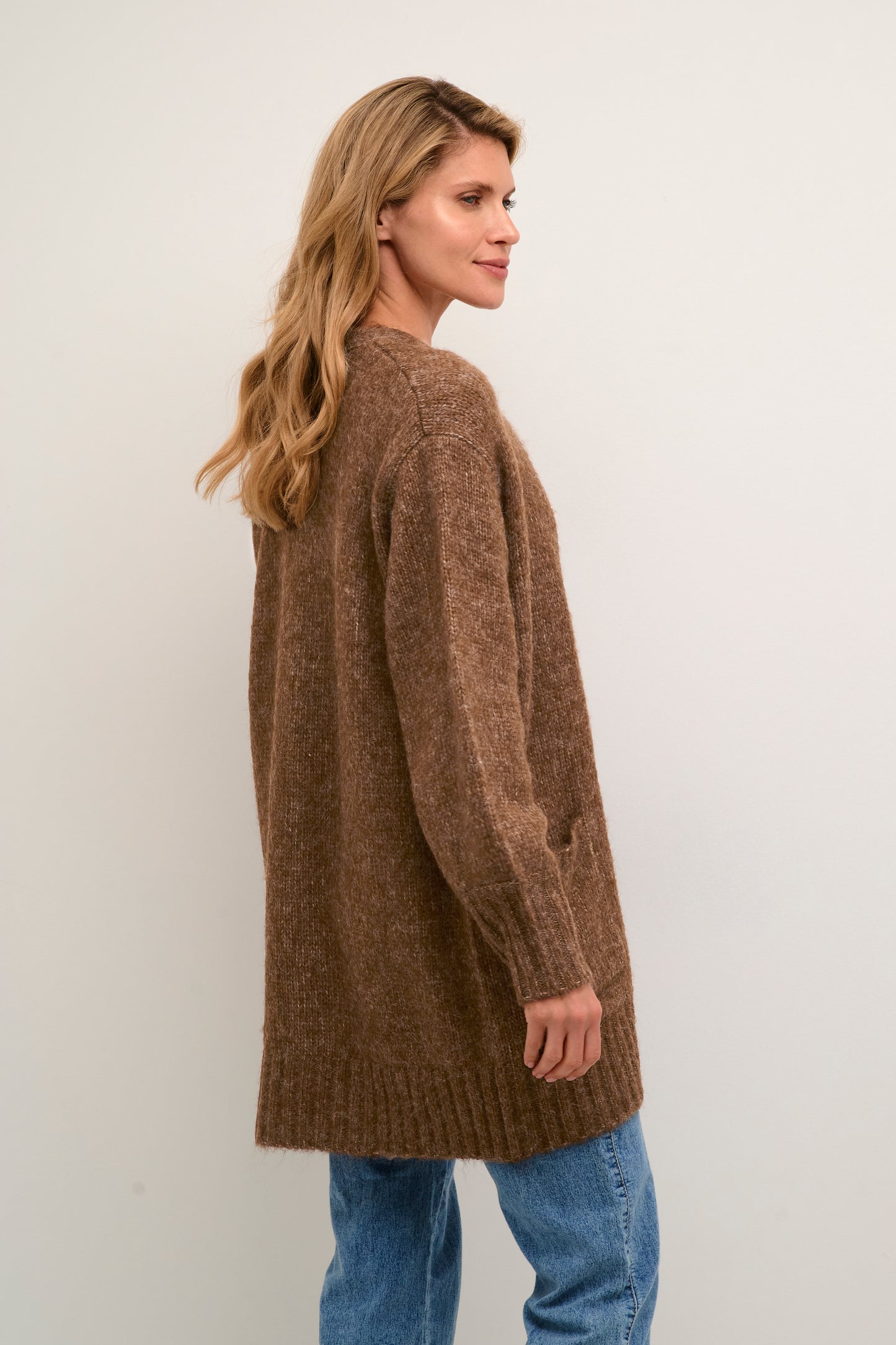 KAFFE KAalioma Chocolate Knit Cardigan