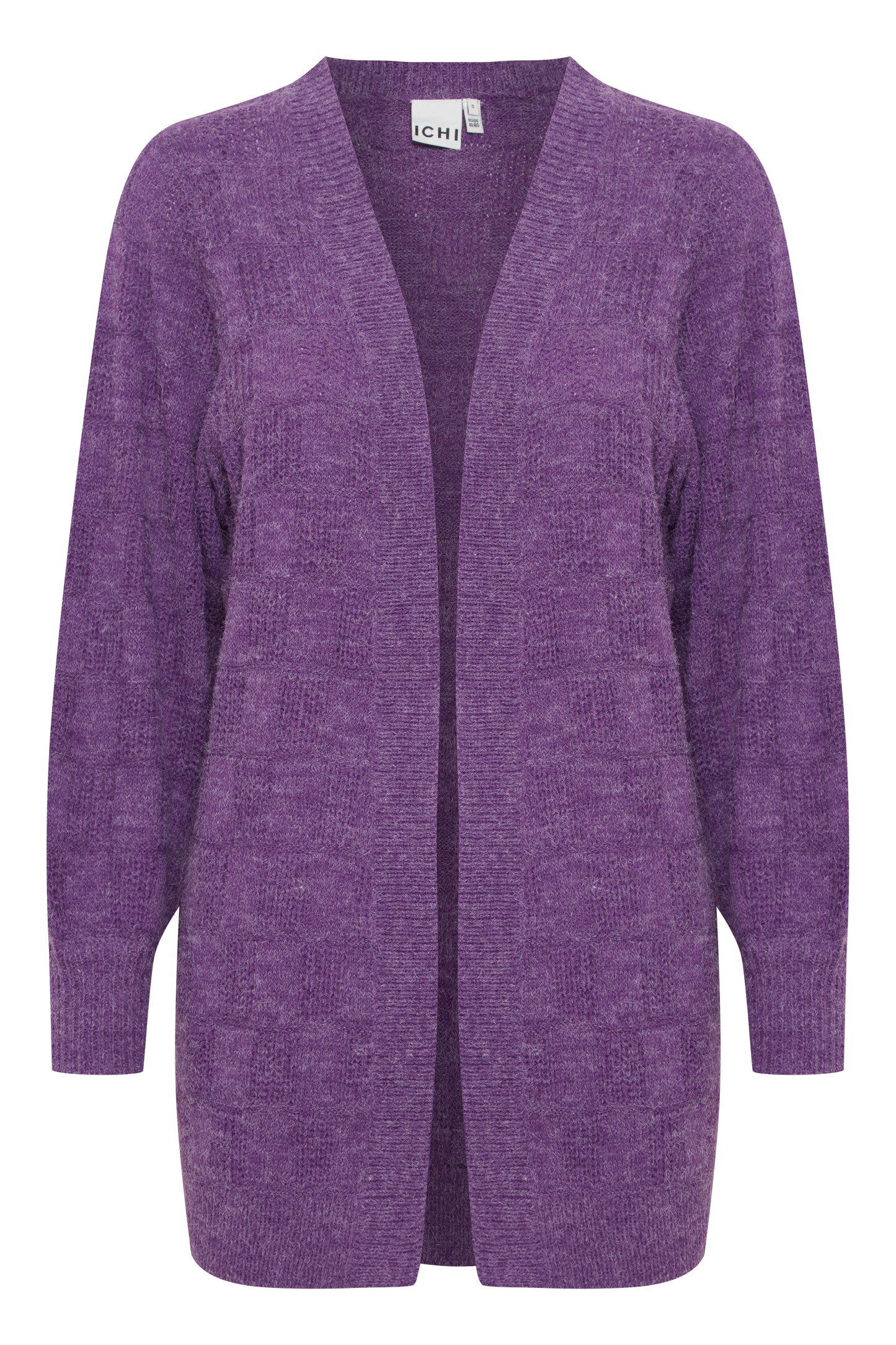 ICHI NOVO Amaranth Purple Knit Cardigan