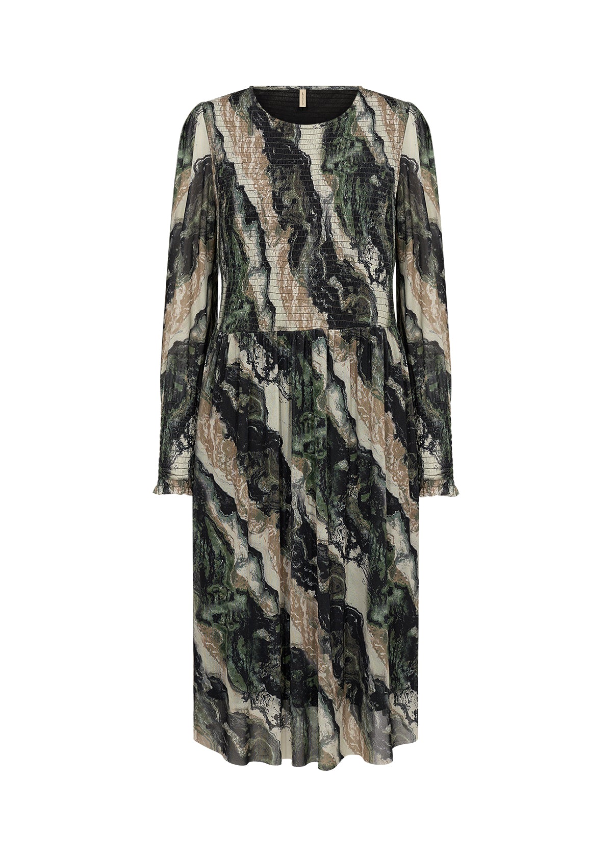 SOYA CONCEPT Alda Forest Green Marble Dress