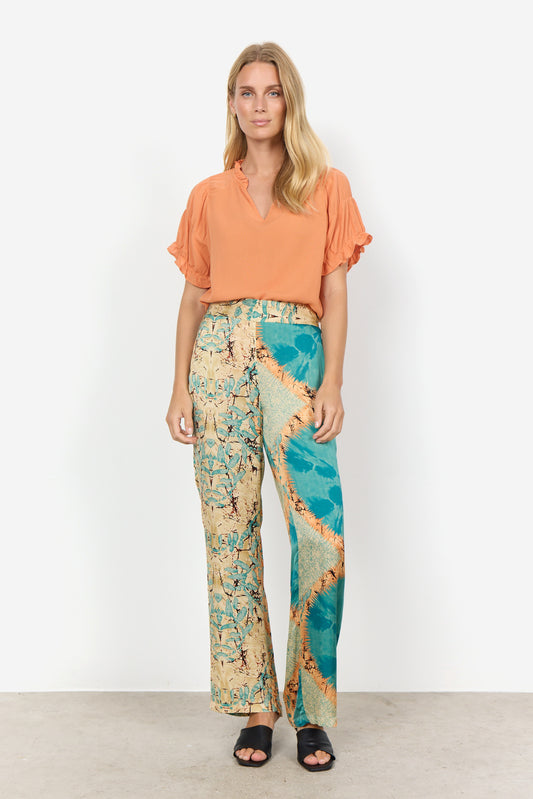 SOYA CONCEPT Emly 2B Satin Print Trousers