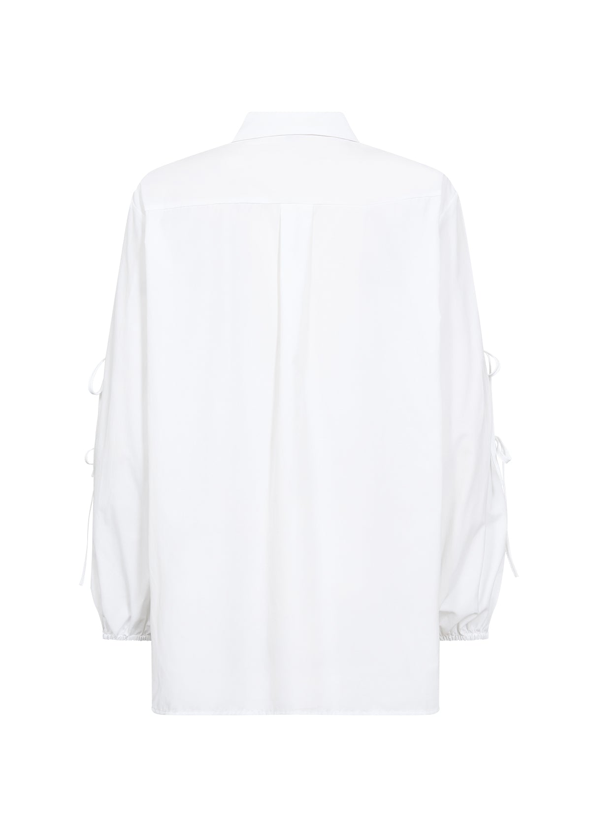 SOYA CONCEPT Netti 83 Classic White Shirt With Sleeve Ties