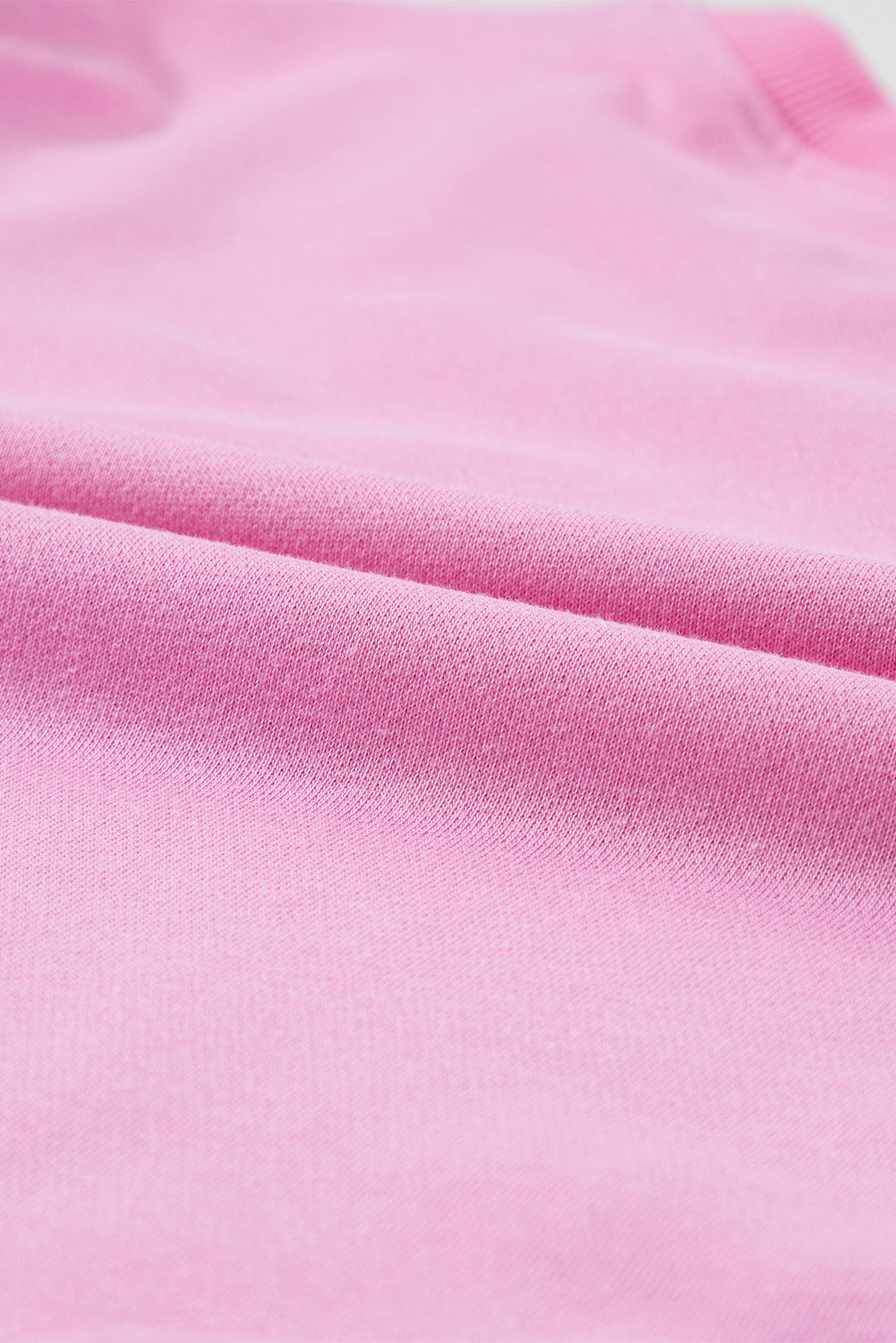 AMELIA BUBBLEGUM PINK PEARL CREWNECK SWEATER