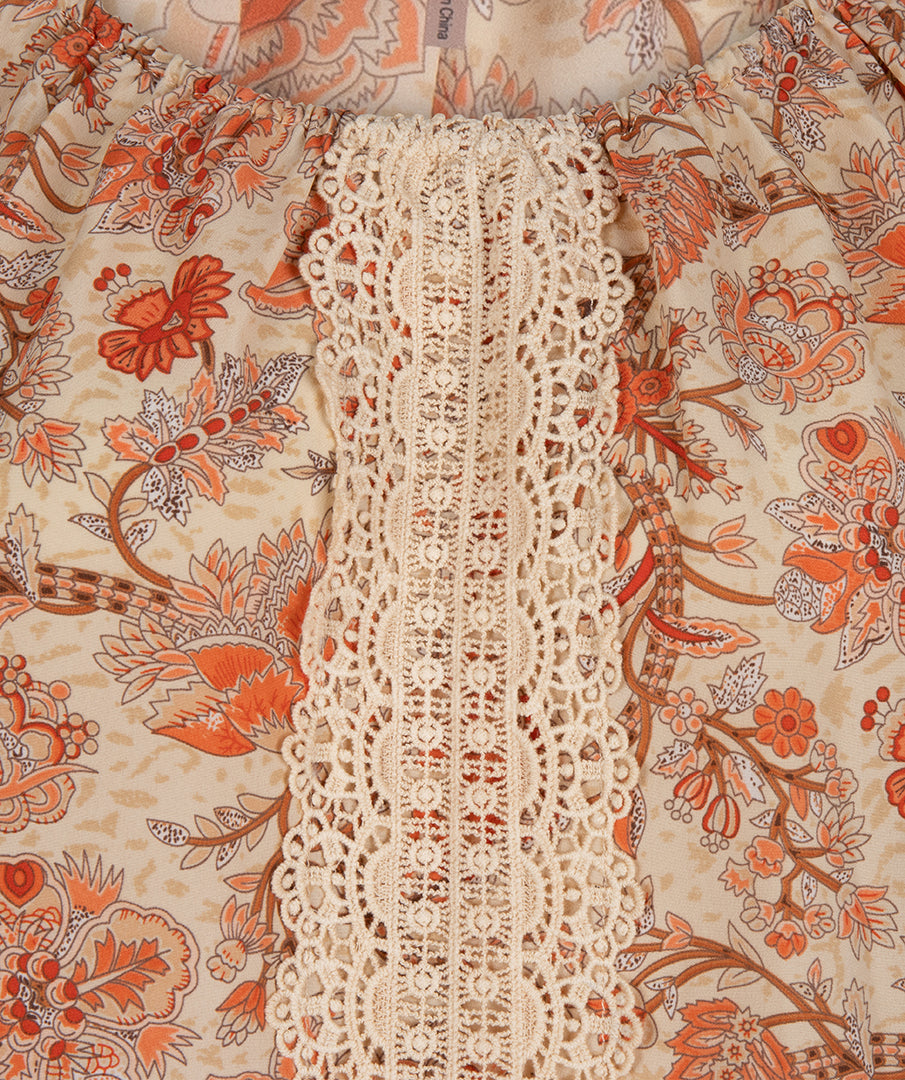 ESQUALO Touch of Sun Lace Blouse