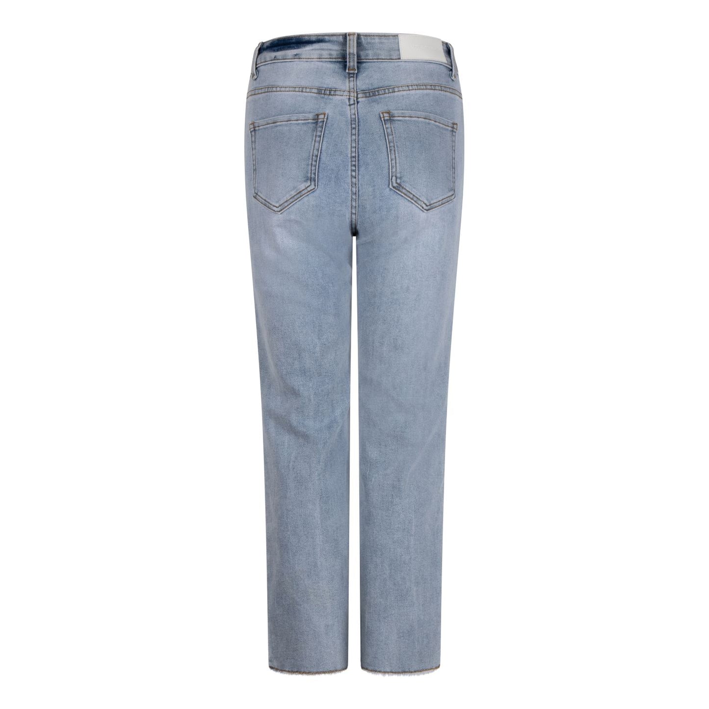 ESQUALO Lightwash Raw Edge Denim Jean Trousers